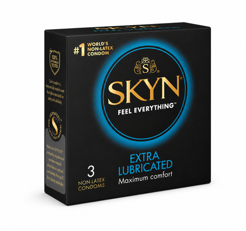 Безлатексні презервативи SKYN Extra Lube 3 шт SOEL3 фото