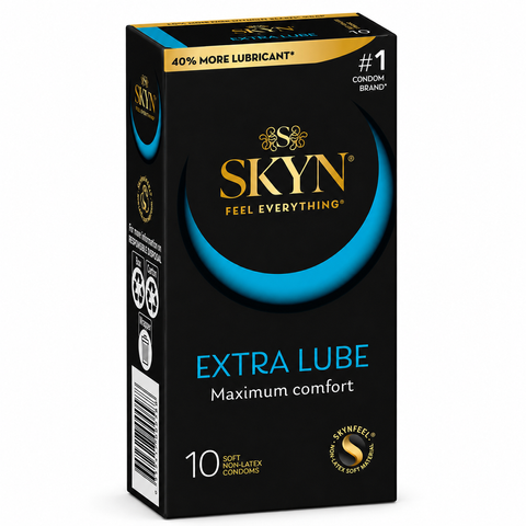 Безлатексні презервативи SKYN Extra Lube 10 шт SOEL10 фото