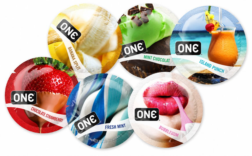 Презервативи ONE Flavor Waves асорті 110200C фото
